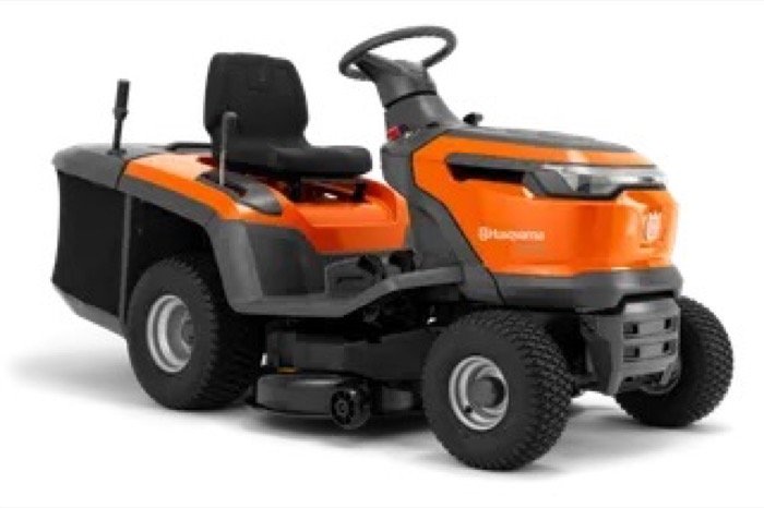 Husqvarna TC 114, tracteur tondeuse à bac de ramassage