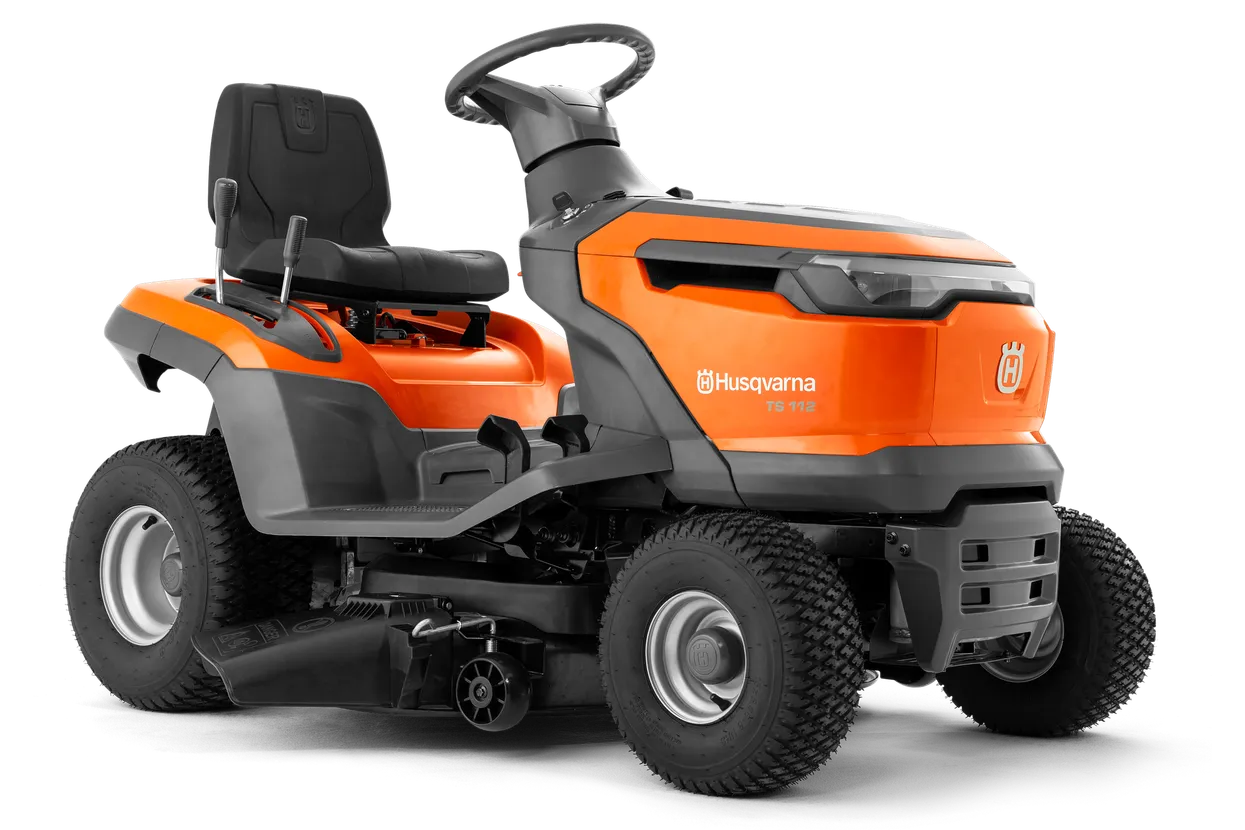 Husqvarna TS 112 vu de trois quarts avant