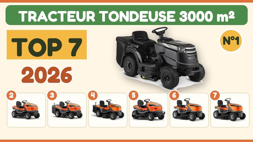 Meilleur tracteur tondeuse pour 3000 m² : top 7 2026 !